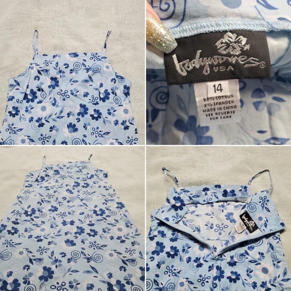 Vintage 90s Floral Summer Dress by Bodywaves USA - Picture 3 of 3